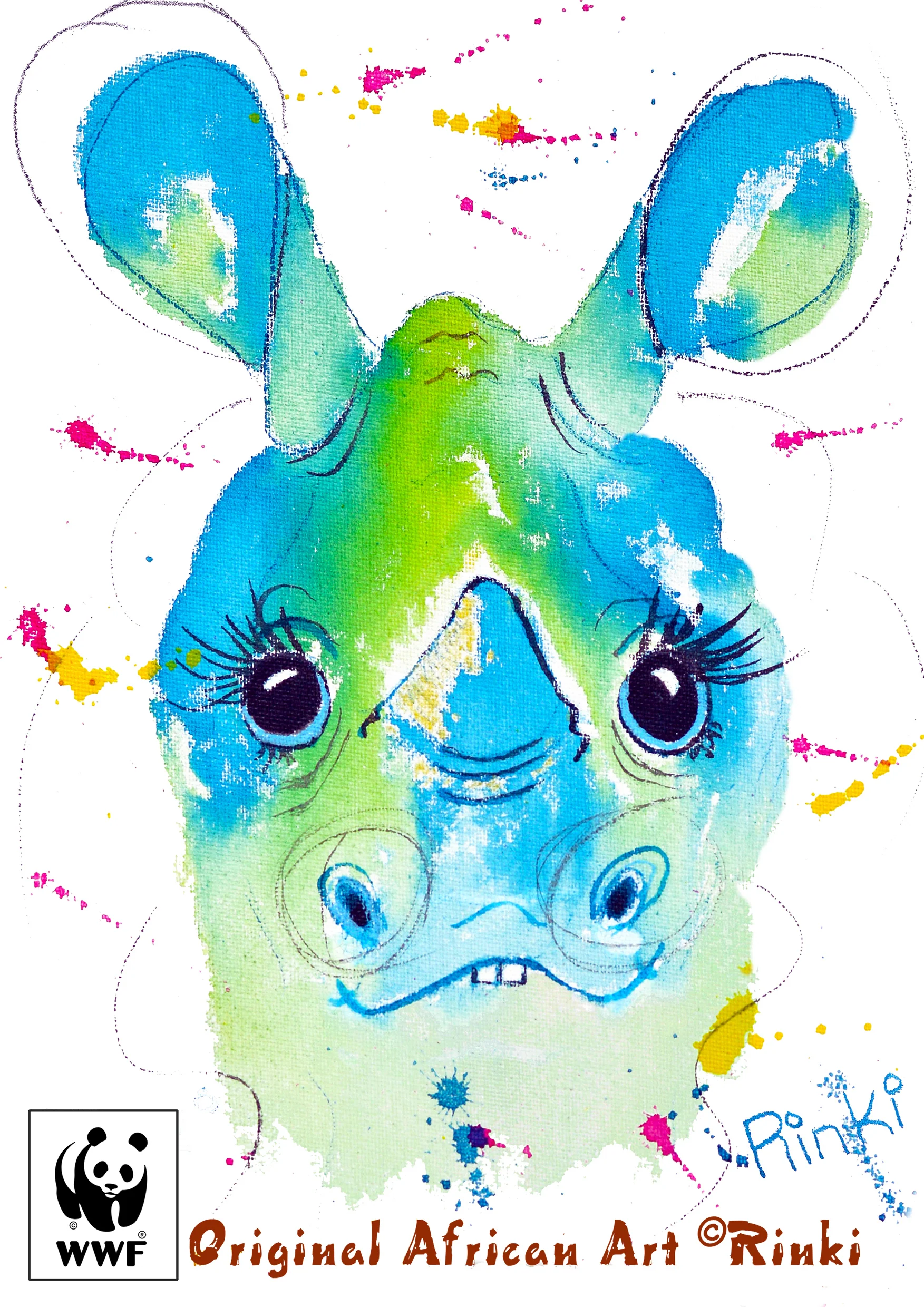 Rinki Ryno the Rhino Baby T-shirt - Image 2