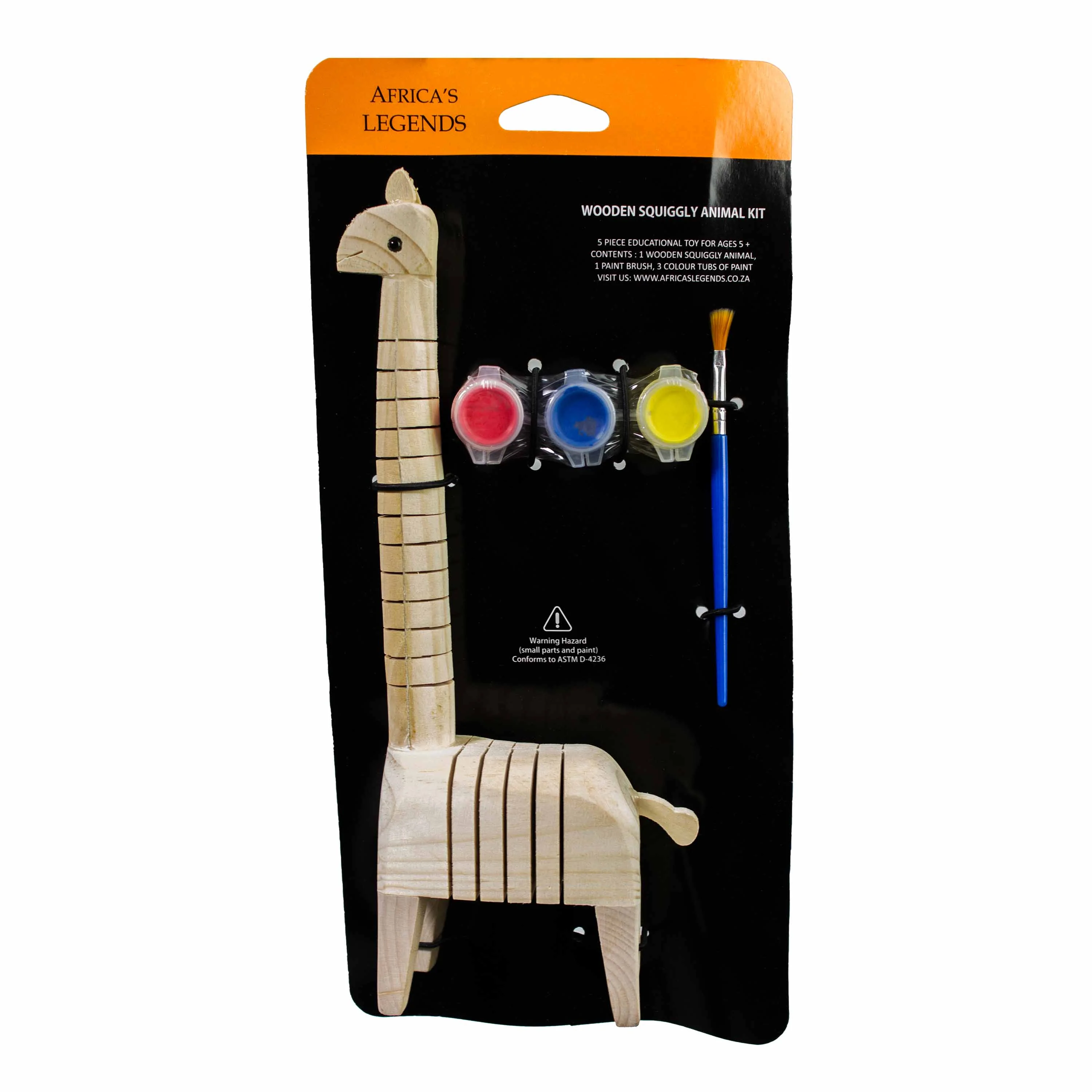Wooden Squiggly Giraffe